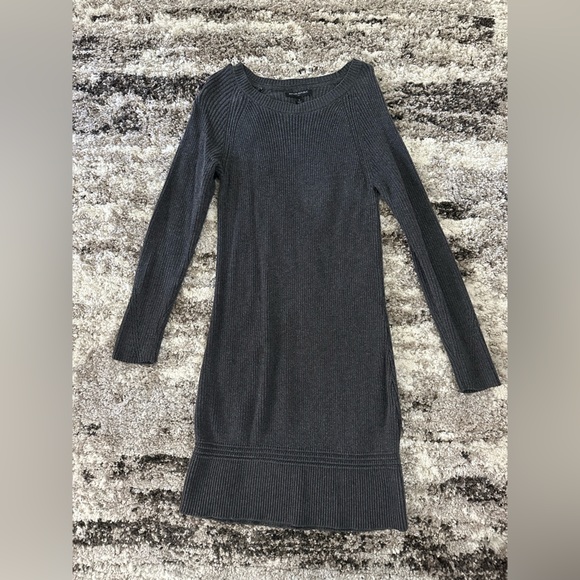 Banana Republic Dresses & Skirts - Banana Republic Charcoal Gray Knitted Sweater Dress